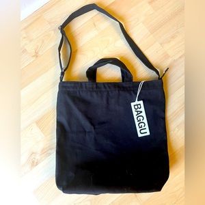 NWT Baggu Zip Duck Tote Bag, Black